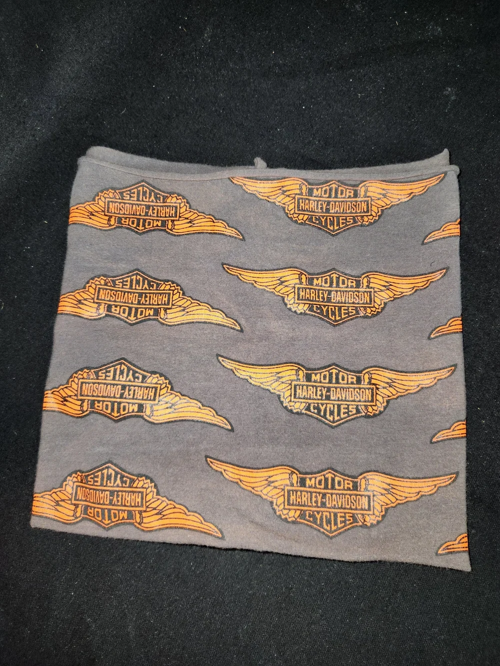 Harley-Davidson Gray Gaiter with Orange Logo Wings #432